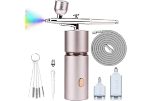 REXLEY Airbrush for Nails,Airbrush Kit 36PSI High Pressure Cordless,Air Brush Set with Compressor,Rechargeable Wireless Airbrush Gun Machine for Nail Art, Makeup, Models, Painting, Cake Decor