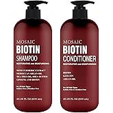 Biotin Volumizing Shampoo and Conditioner Set for Thinning Hair and Regrowth - Ultimate Anti Hair Loss, Thickening Growth Tre