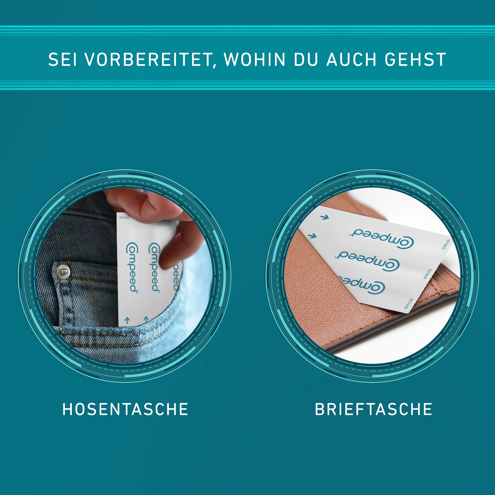 Compeed Blasenpflaster Medium - Hydrokolloid-Pflaster - mit Polsterung an der Ferse, schützt vor Druck und Reibung - lindert Schmerzen, zur schnellen Abheilung - 4,2 x 6,8 cm - 12 Stück 5