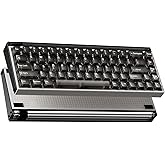 MelGeek MADE68 Pro+ Wired Gaming Keyboard, Magnetic Keyboard with Hall Effect, 65% Compact Rapid Trigger, Hot-Swappable, RGB Snap Tap & Adjustable Actuation, Online HIVE Custom (Phantom Gray)