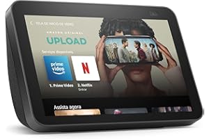 Echo Show 8 (2ª Geração): Tela Inteligente HD de 8" com Alexa e câmera de 13 MP - Cor Preta