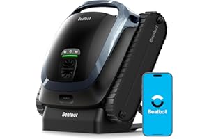 (2025 Upgrade) Beatbot AquaSense 2 Cordless Robotic Pool Vacuum Cleaner, Smart Surface Parking, Double-Pass Waterline Scrubbing, Cleans Floor, Walls and Waterline, Light Blue