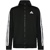 adidas Boys Zip Front Iconic Tricot Jacket