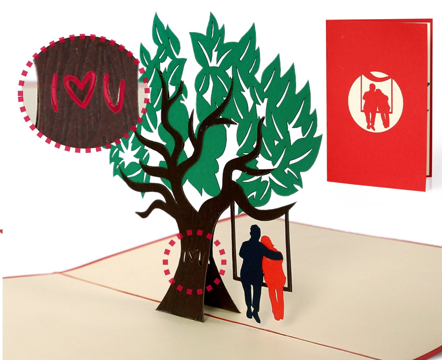 Most gorgeous I love you card for your wife, girlfriend, fiancé, romantic 3D valentines card for her, handmade anniversary cards, happy anniversary pop up card, L16