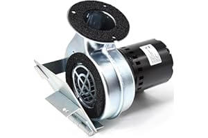 Cracubit Heater Draft Blower Replacement Hardy Furnace 2002.16 Damper Blower Motor with Flap, Compatible with Hardy H2, H3, C2, C3, LC300 Blower.