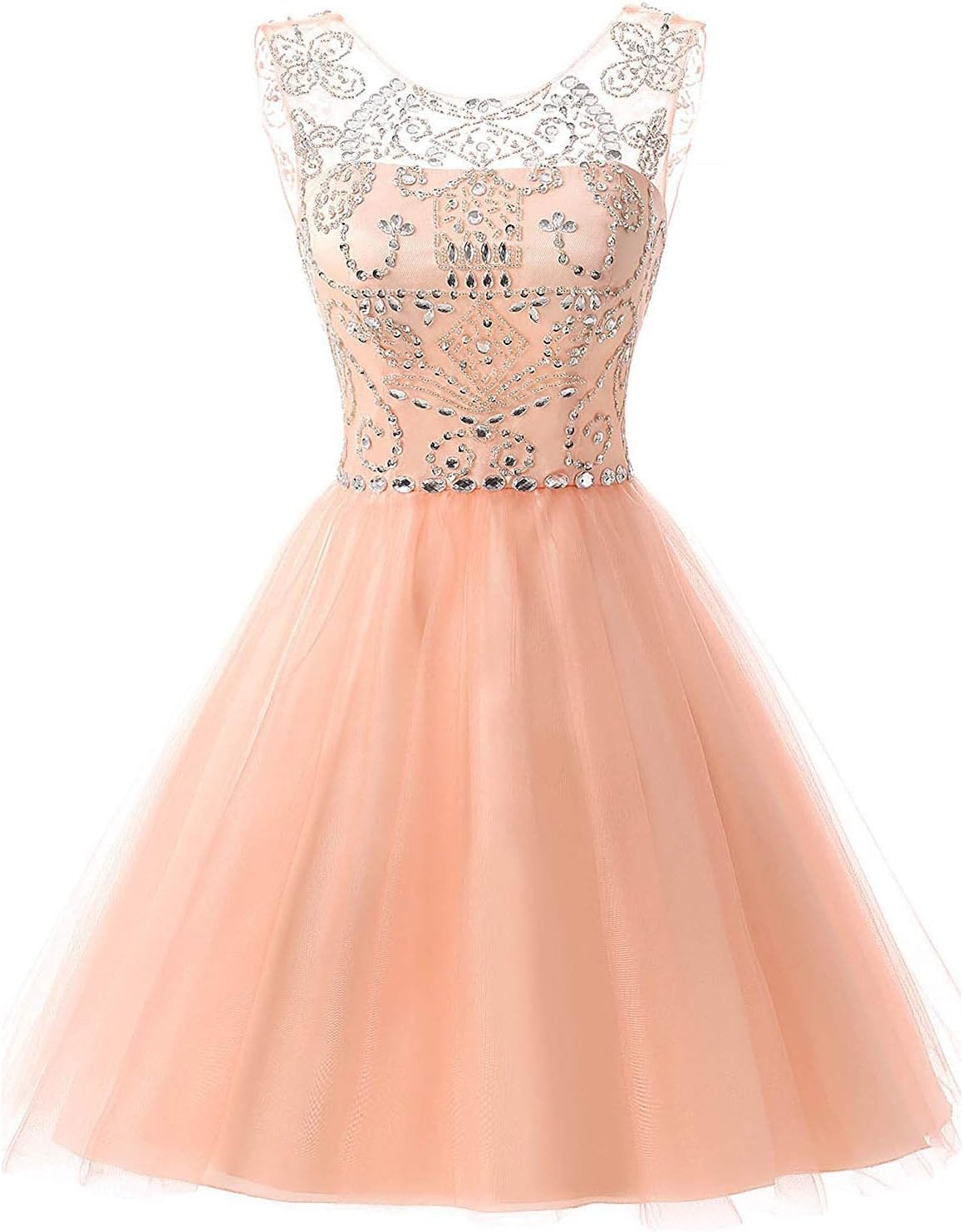 Sarahbridal Women's Short Tulle Beading Homecoming Dresses 2022 Prom Party Gowns