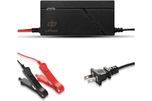 12V 5A LiFePO4 Battery Charger 14.6V Lithium Battery Smart Charger for Lithium LiFePO4 Deep Cycle Rechargeable Batteries