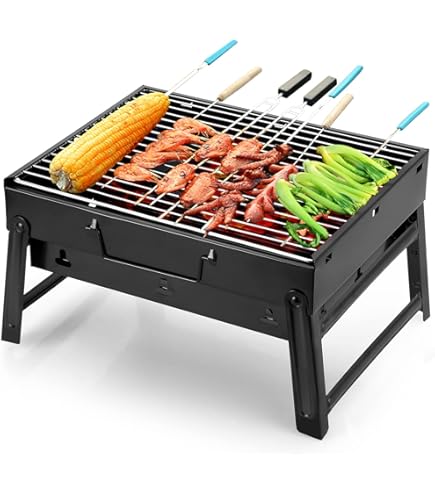 Arsh Allen 30052 Hibachi Barbecue à Charbon En Fonte 25,4 X 45,7 C - Foto 5