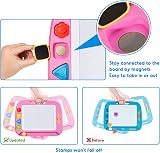 SGILE Large Magnetic Drawing Board for Kids 1 2 3 4 Years Pink Etch Sketch Pad view 6