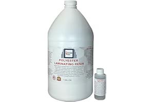 Polymer World- Polyester Resin 1-10 Gallon Kit with MEKP for Boats, Cars, Surfboard, RV, Pools,Canoes, Jetskis, Watercrafts (1, 1 Gallon)