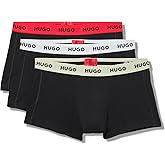 HUGO mens 3 Pack Stretch Cotton Trunks