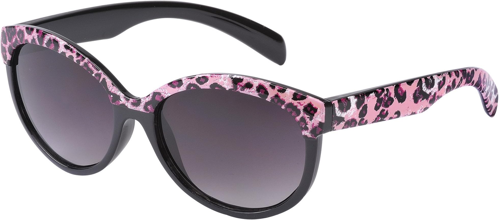 Frankie Ray Kids Designer Sunglasses for Girls Toddlers, Age 2 - 3 years , Cleo Black w/ Pink Leopard