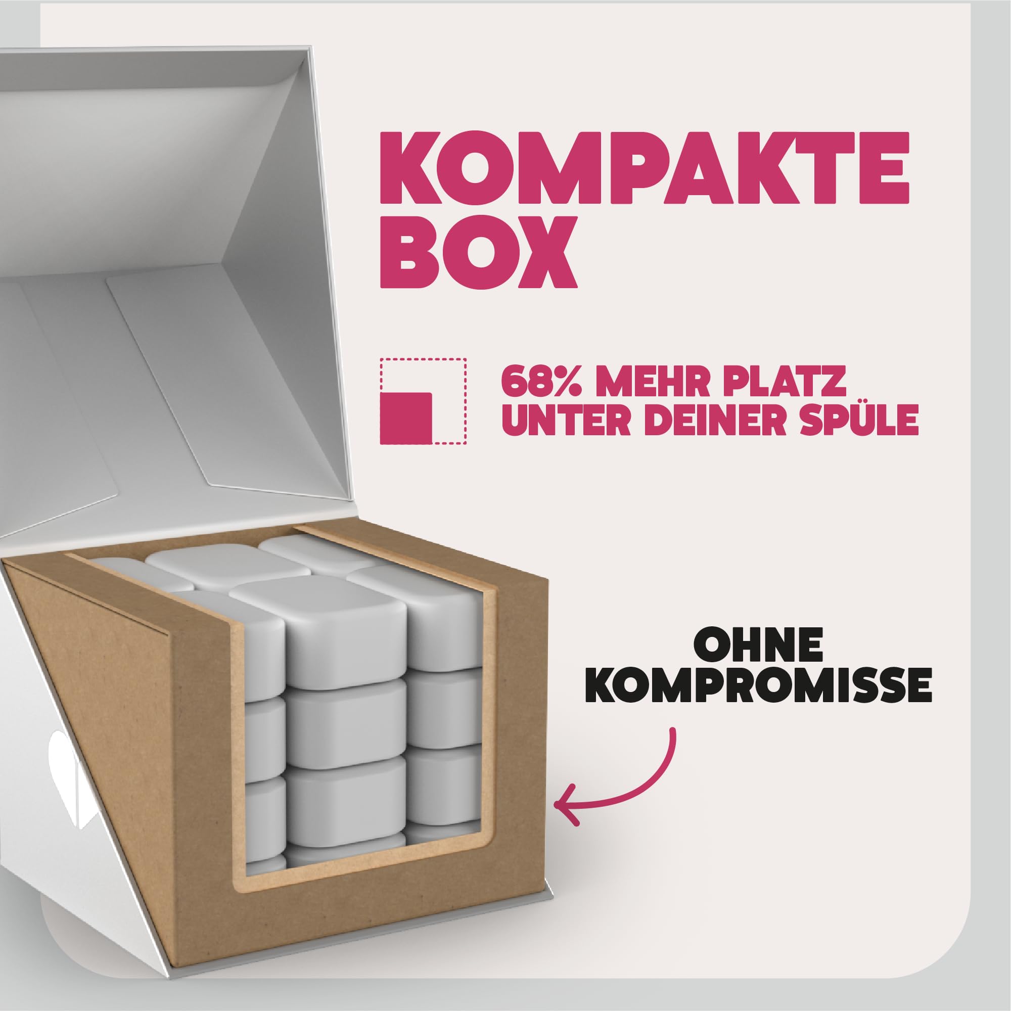 Ecover Zero Spülmaschinentabs, mit Geschirrspülsalz und Klarspüler, ohne Duft, ecover spülmaschinen-tabs, 24 Tabs Packung 10