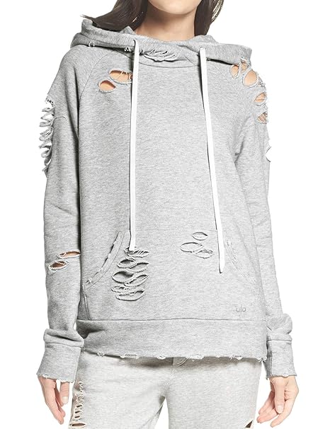 ripped sweatshirt womens