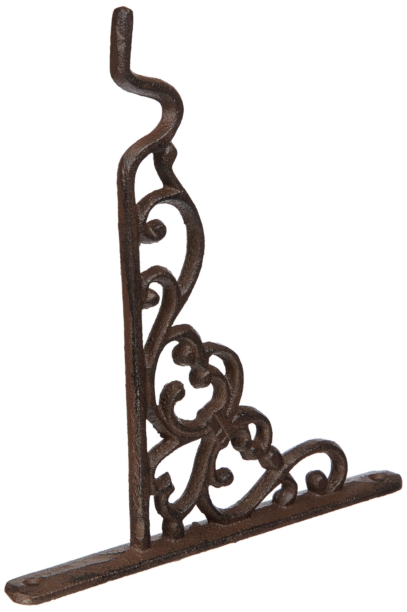 Fallen Fruits BPH28 Small Cast Iron Hanging Basket Hook - Brown