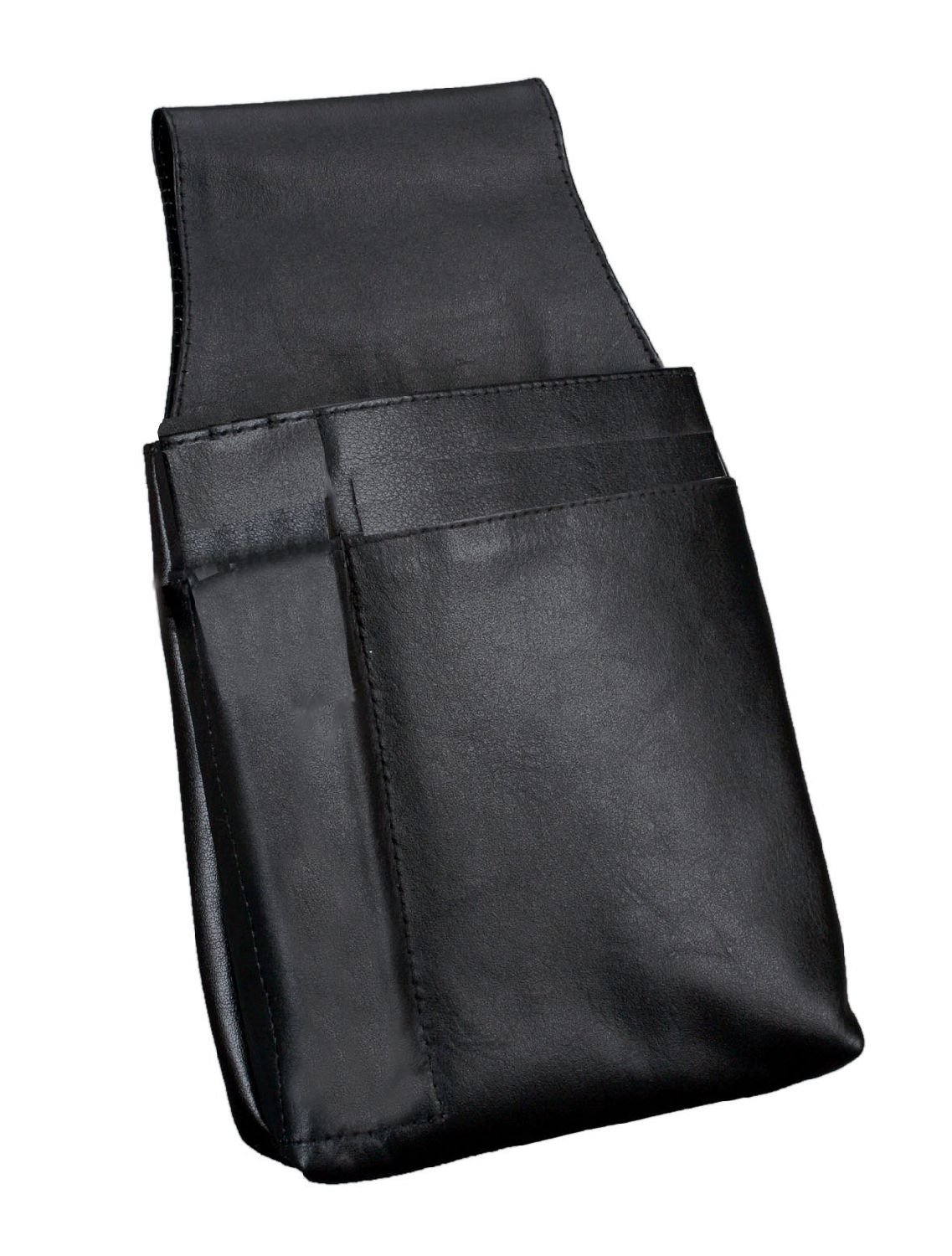 Alassio 42079 Genuine Leather Belt Pouch for Waiter's Wallet Black