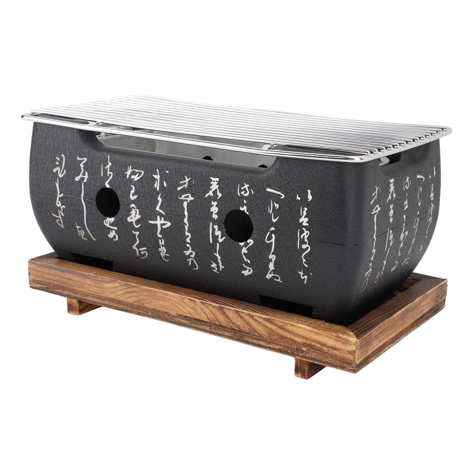 Japanese Charcoal BBQ Grill Stove Compact Portable Mini Grill Rapid Heating Even Heating for Premium Taste Multifunctional Use for Barbecuing Variety of Foods (M)