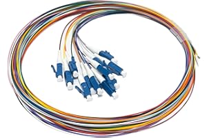 Bangun 12 Strand Singlemode 9/125 LC-UPC Fiber Pigtail, Fiber Optic Pigtail, 1.5 Meters LC Cable