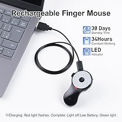 SANWA 3 in 1 Bluetooth Finger Ring Mouse, Wireless