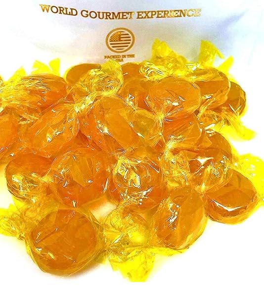 HARD CANDY (90 PIECES BUTTERSCOTCH) | BUTTERSCOTCH HARD CANDY -BUTTERSCOTCH DISCS BUTTONS BULK CANDY| INDIVIDUALLY WRAPPED HARD CANDY | PERFECT FOR SHARING AND GIFTING – HARD CANDY BUTTERSCOTCH