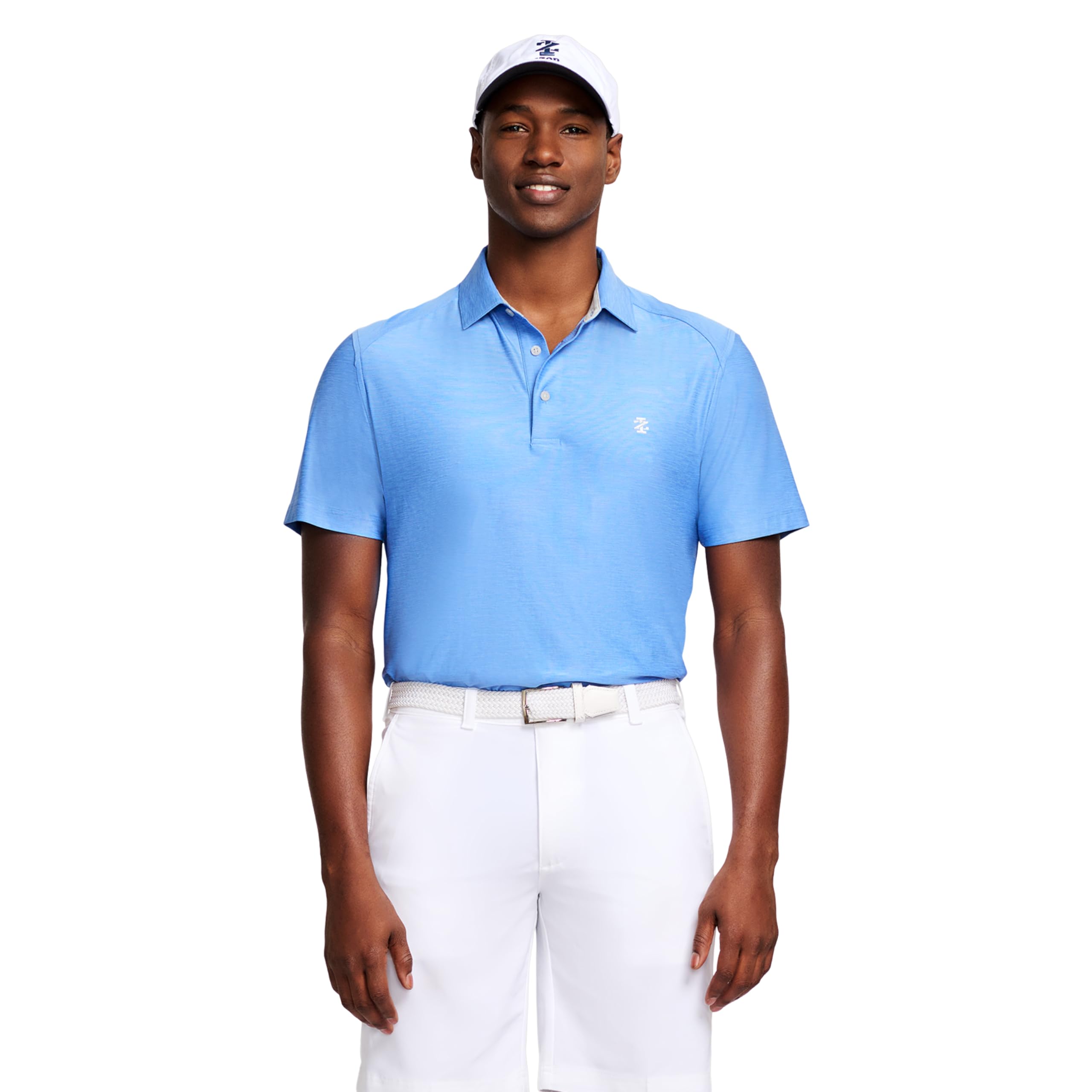 Izod Men's Swingflex Elite Short Sleeve Golf Polo, Cornflower Blue, XX-Large Image