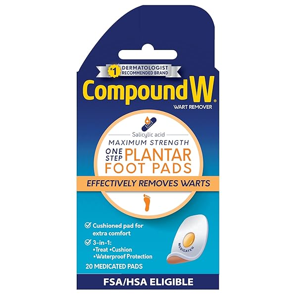 COMPOUND W MAXIMUM STRENGTH ONE STEP PLANTAR WART...