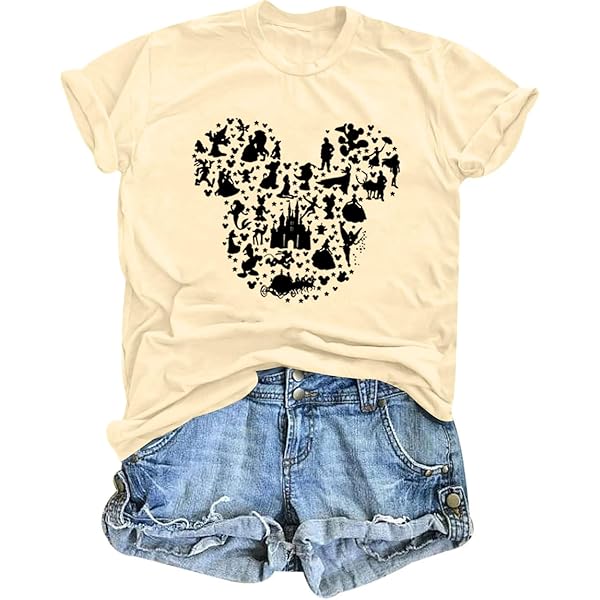 Vintage Floral T Shirts for Women Boho Wildflower Graphic