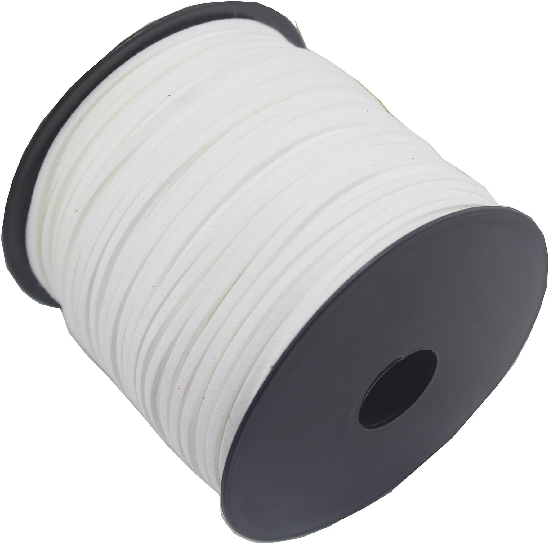 100 Yards Faux Suede Leather Jewelry Making Cord Leather Beading String Craft DIY Thread (White)