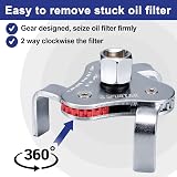 Spurtar 3 Jaw Oil Filter Wrench 64-116mm Adjustable Tool Car SUV Truck view 4