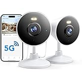 [5G & 2.4G] Indoor/Outdoor Security Camera for Home, Baby/Elder/Dog/Pet Camera with Phone App, Wi-Fi Camera w/Spotlight, Colo