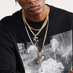 Mens Necklace Chain 6MM 28inch 18K Gold Filled