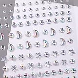 WUIOS Moon Stars Face Gems Jewels Stick Women Hair Face Diamonds Rhinestones view 7