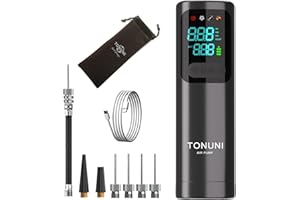 Electric Ball Pump,Portable Air Pump Ball Pump Inflator Needles with Digital Gauge for Basketball Football Soccer Ball Beach 