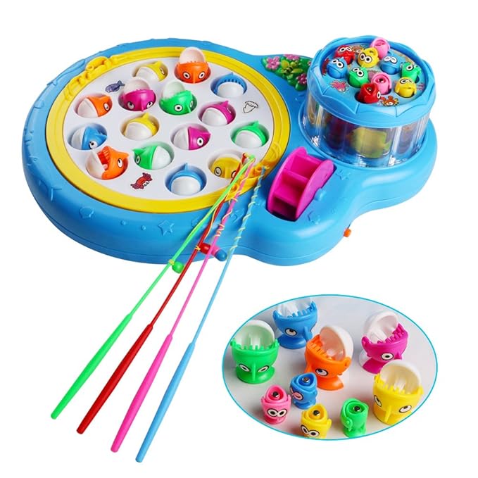 title=Giochi Elettronici Gioco della Pesca Pesci con 2 Piastra Giocattoli Musicali per