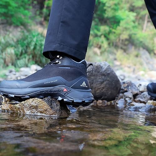 HUMTTO Men's All-Terrain Waterproof Hiking Boots Lightweight Breathable  Outdoor Ankle Boots Trekking Hiking Sh