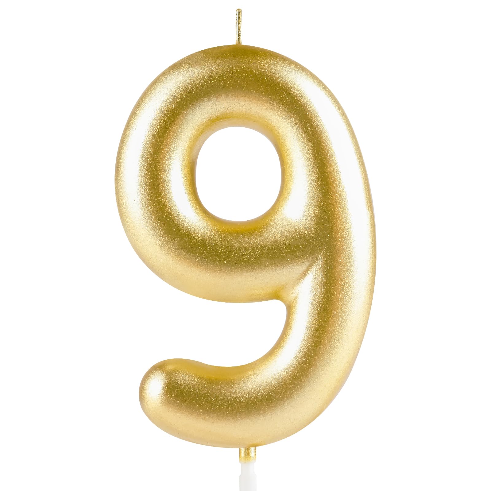 Hongplus Metallic Gold Number 9 Birthday