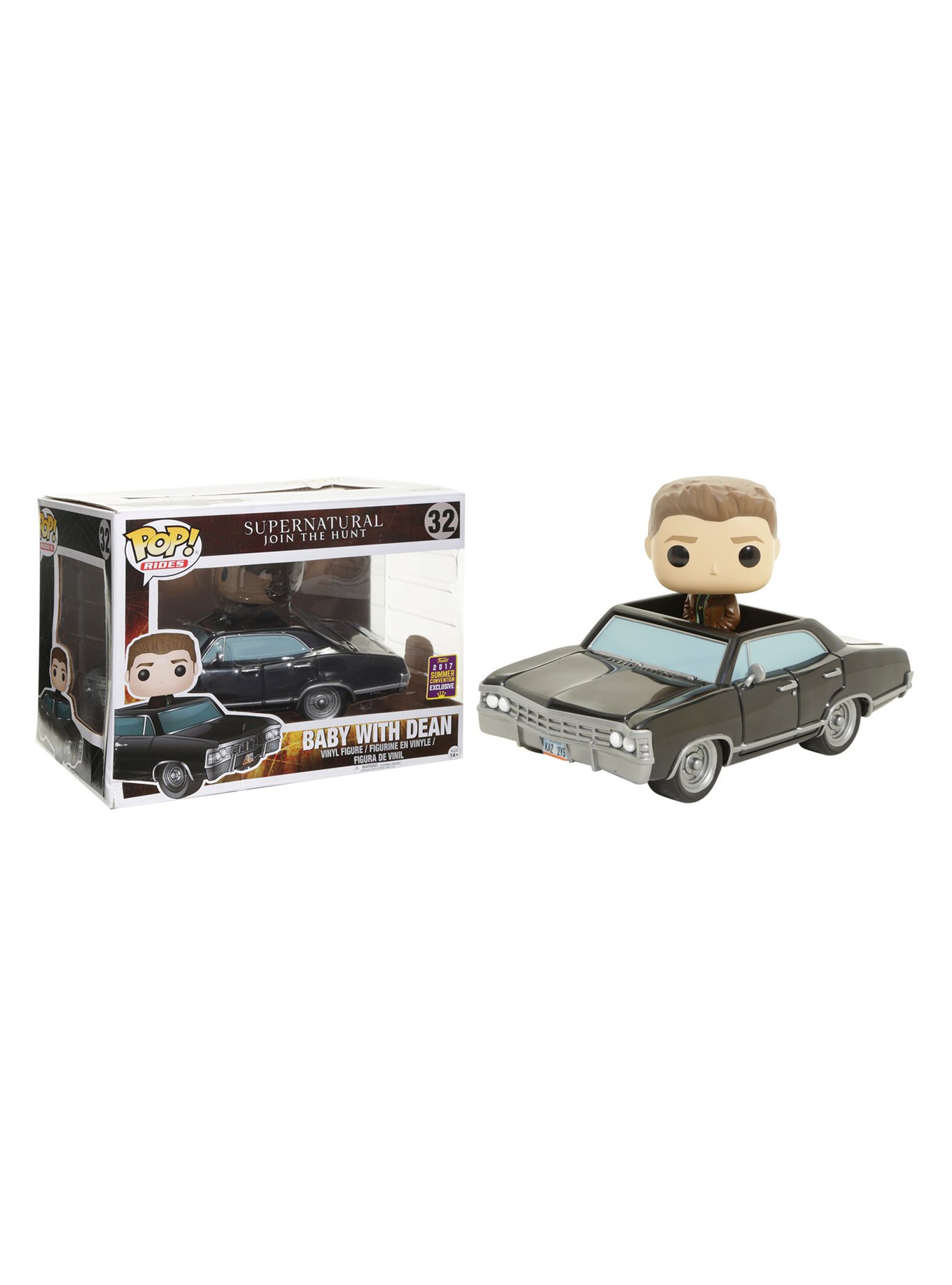 Funko - Figura de vinilo pop sobrenatural 32 Exclusivas de la convención de verano de Dean&Baby Sdcc, 14981