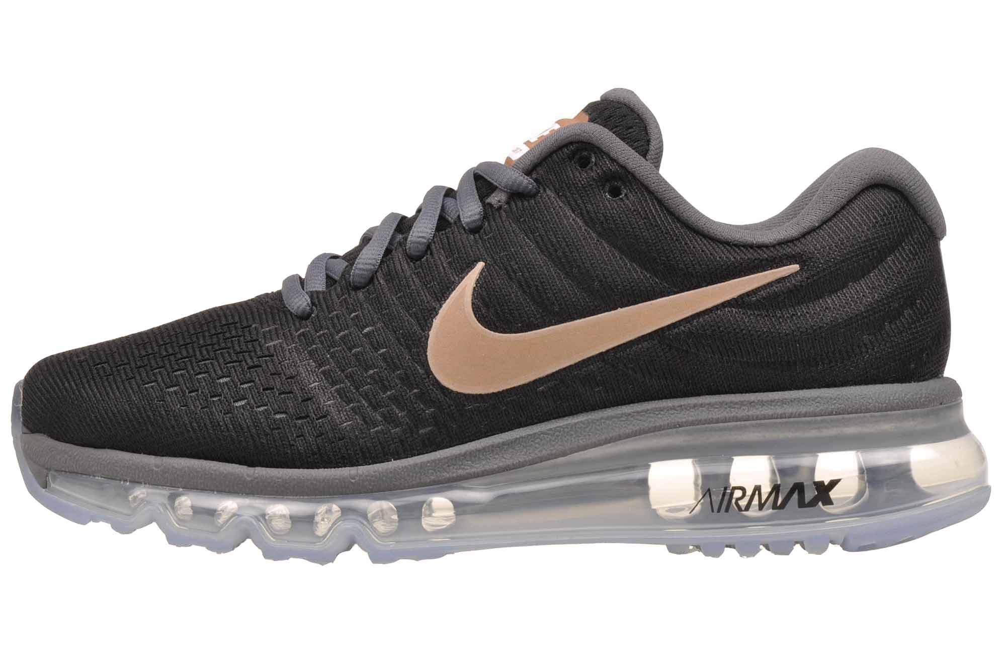Nike Women's Air Max 2017 Shoes, Black/Metallic Red