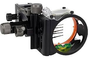 Dead Ringer Tackdriver Picatinny Black Series Bow Sight to Mount Directly to a Picatinny Rail System, 5-Pin Bow Sight with Maximum Adjustability