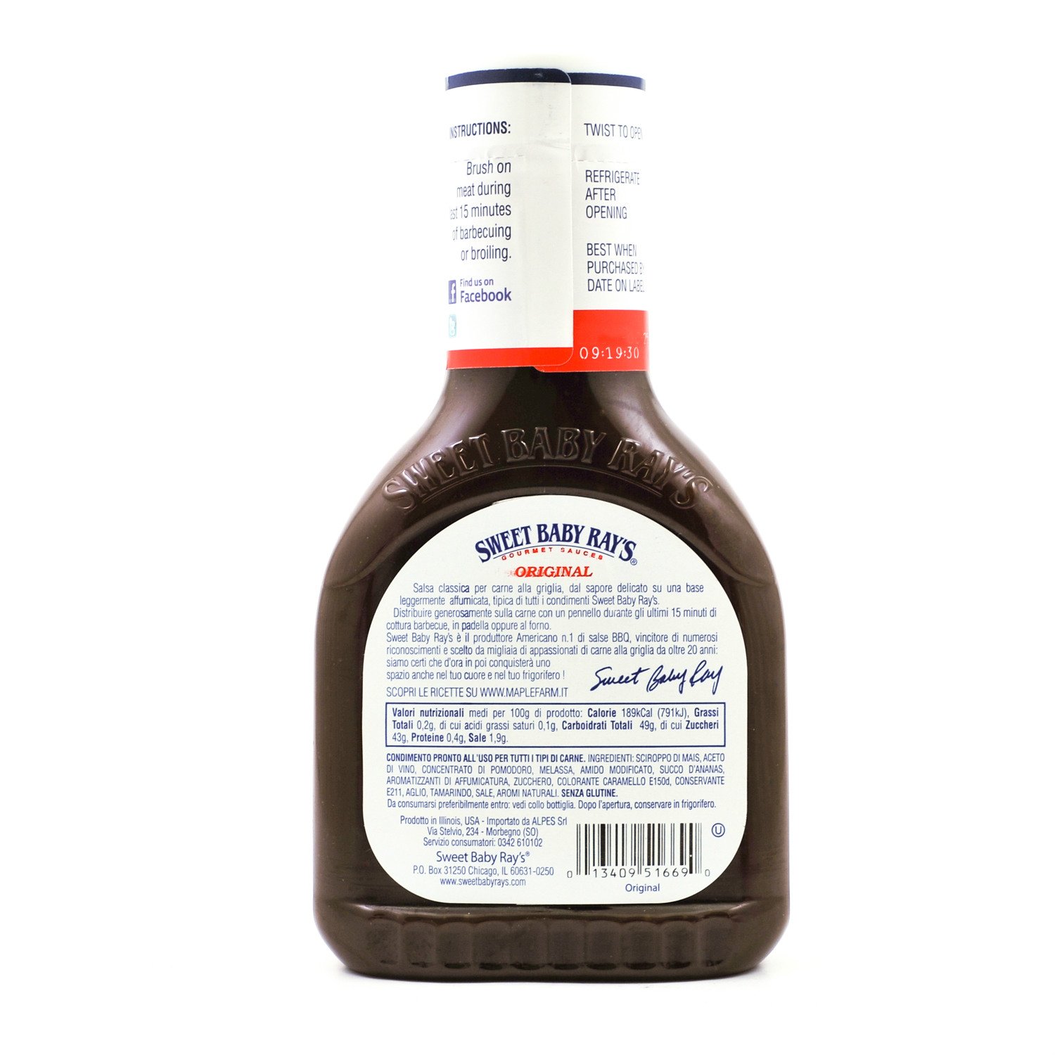Amazon Com Sweet Baby Ray S Original Bbq Sauce 18 Oz Grocery Gourmet Food