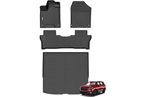 Binmotor-Floor Mats & Cargo Liner for Honda Passport 2019-2024 2025, All Weather Car Mat Mats Cargo Trunk Mat for Honda Passport Accessories-Black