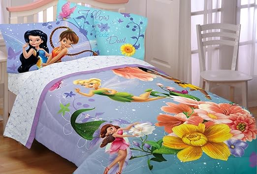 Amazon Com Disney Fairies Fantasy Floral Twin Full Comforter