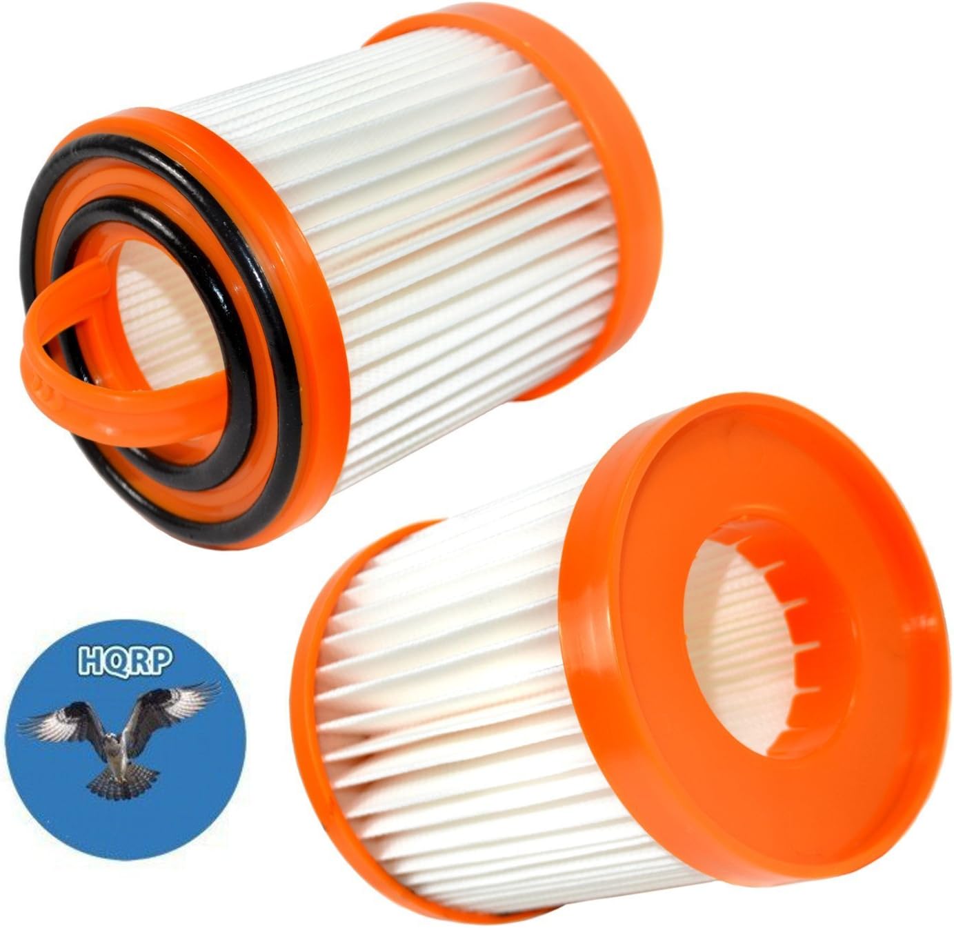 HQRP 2-Pack Dust Cup Filter for Eureka Bagless Vacuum Cleaners 62136, 62136A, 61825, 61825-R, DCF-3, DCF3, ER-1880, ER-1830 Replacement Coaster