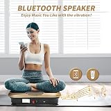 Dripex Vibration Plate Exercise Machine with Resistance Bands Gold view 4