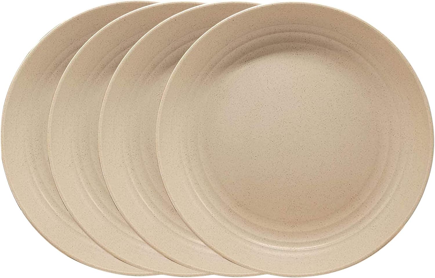 9 Inch Wheat Straw Dinner Plate, Lightweight Unbreakable Durable Large