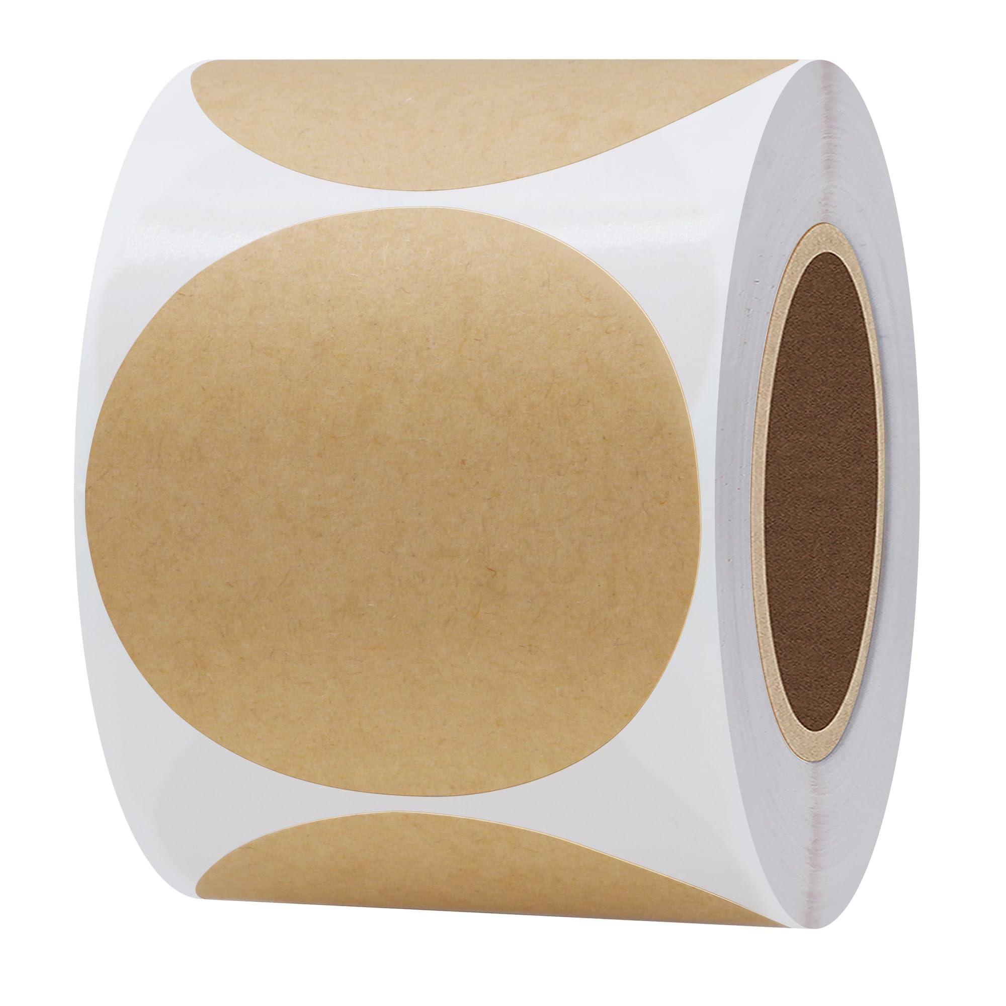 Hylabelest 2 Inch Round Kraft Paper Sticker Packaging Seals Crafts Wedding Favor Tag Toppers Labels 300 Total Per Roll (2")