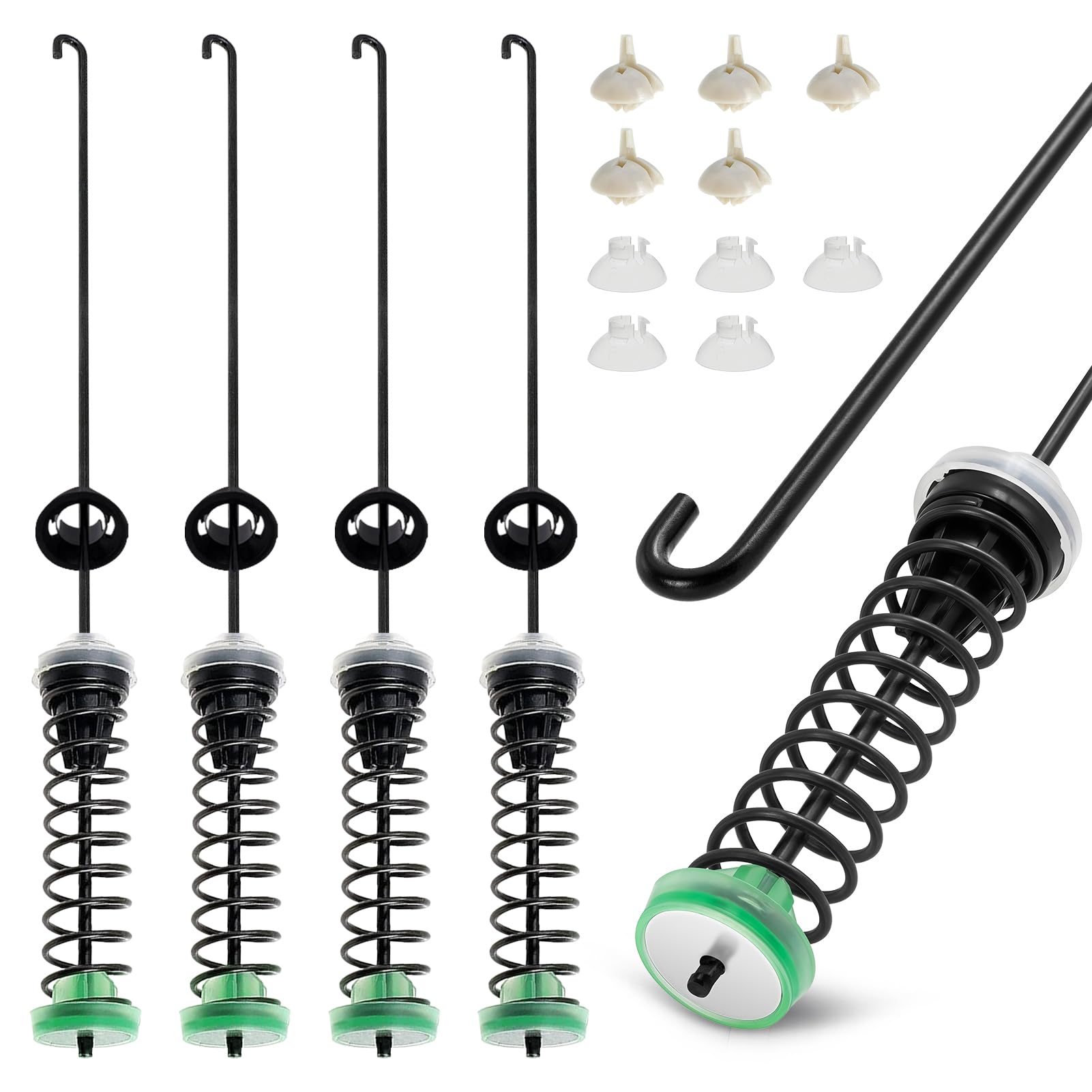 Photo 1 of 2025 Upgraded W11130362 Washer Suspension Rod Kit Fit for Whirlpool May-tag Washing Machines, Replace PS12347546 AP6262443 W10594080 W10735786 W10748956 Part, for WTW5000DW2 WTW5000DW3 WTW5000DW1