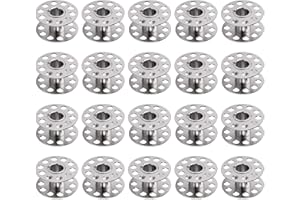 Sewing Machine Bobbins, 20 PCS High Durability Metal Sewing Spool Bobbin for Most Home Sewing Machines