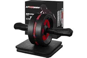 EnterSports Ab Roller Wheel for Abs Workout - Abdominal Exercise Equipment with 2 Knee Pads for Home Gym, Core Strength Training, Fitness Equipment for Men & Women