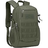 ArcEnCiel 10L/20L Mini X-Small Tactical Backpack MOLLE Daypack Gear Pack Camping Bag with Patch